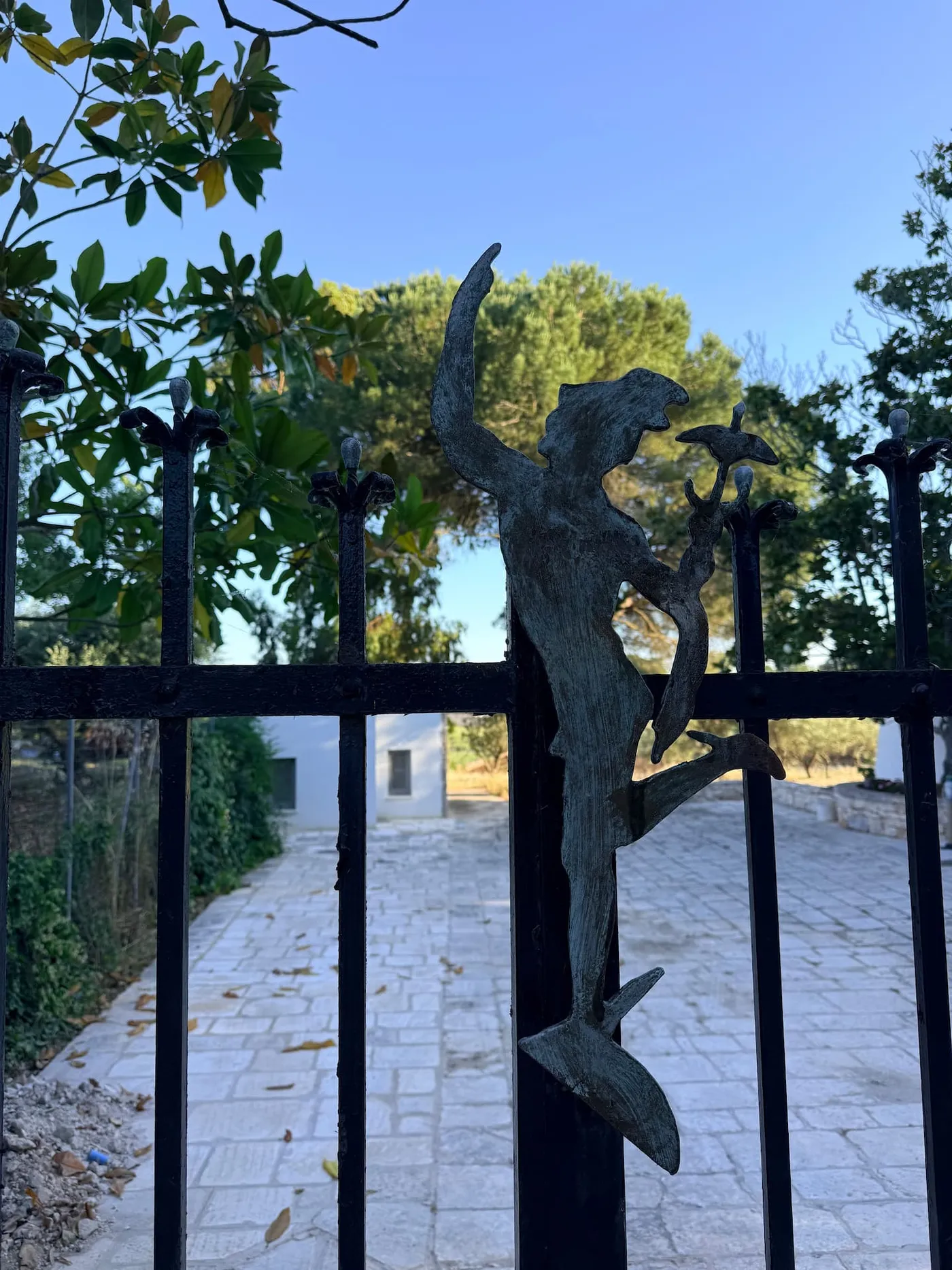 Relaxing corner in the garden of the residence