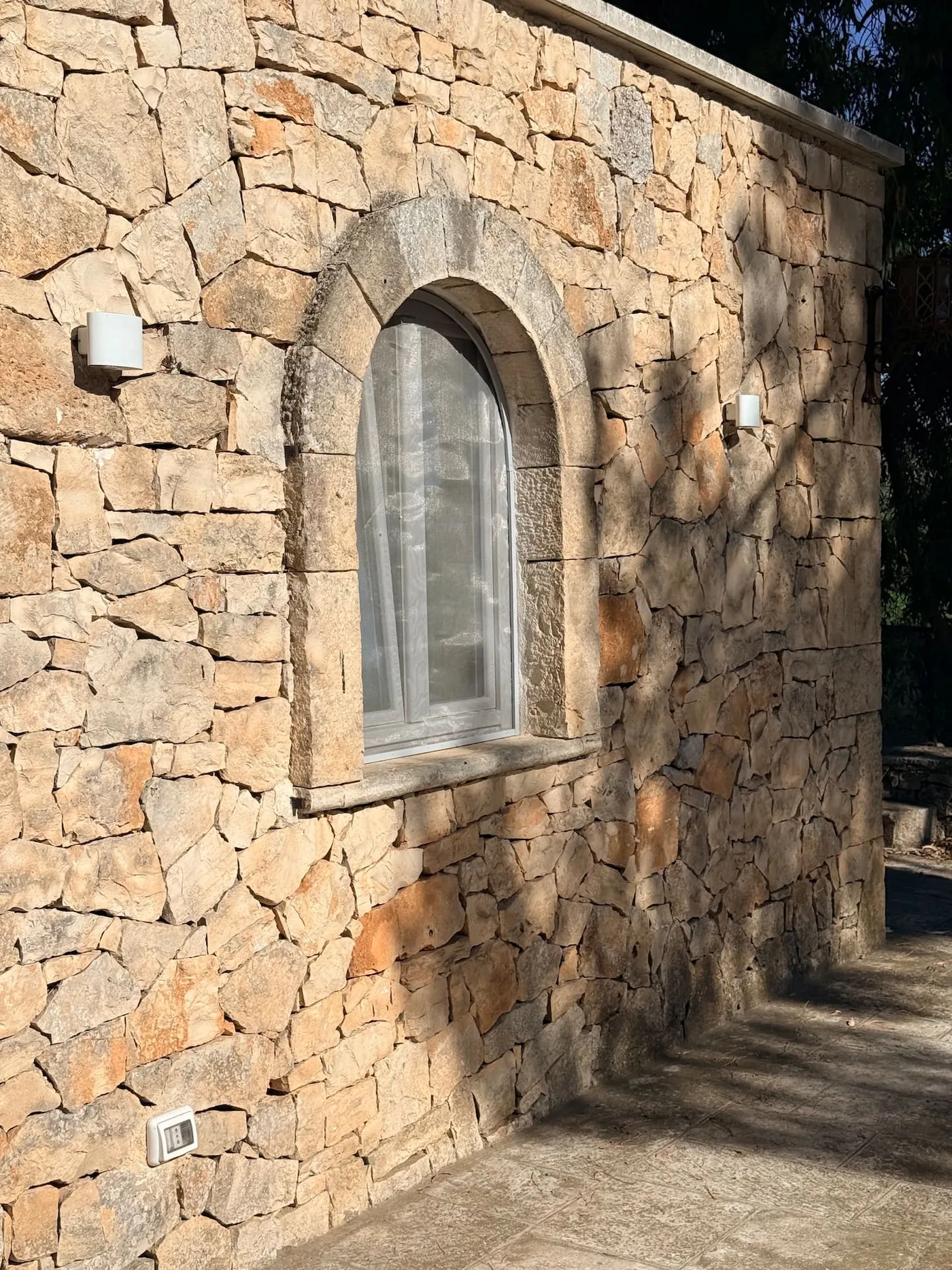 Private courtyard among the trulli